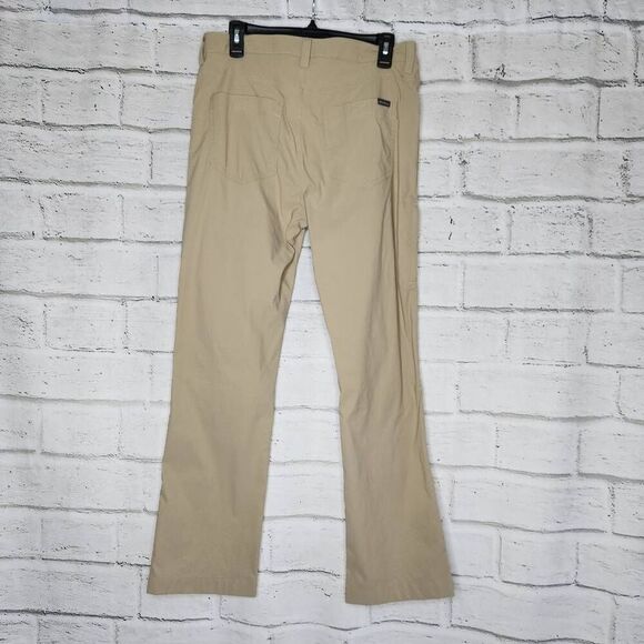 Eddie Bauer Mens Tech Pant Size 32x30 Tan Nylon Spandex Outdoor Hiking Casual - Picture 6 of 12